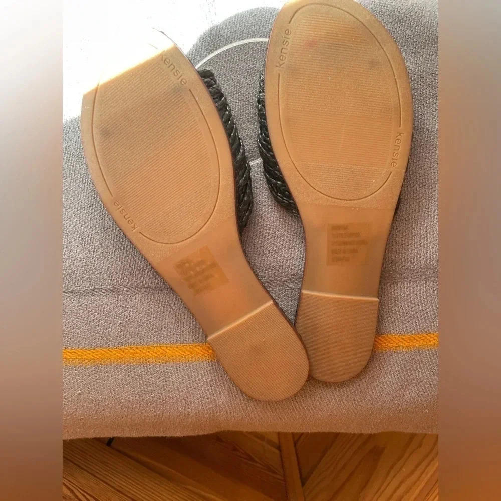 Kensie Raffia Slide Sandal​​​​ Sz 8 NWT - #28 - Picture 2 of 3